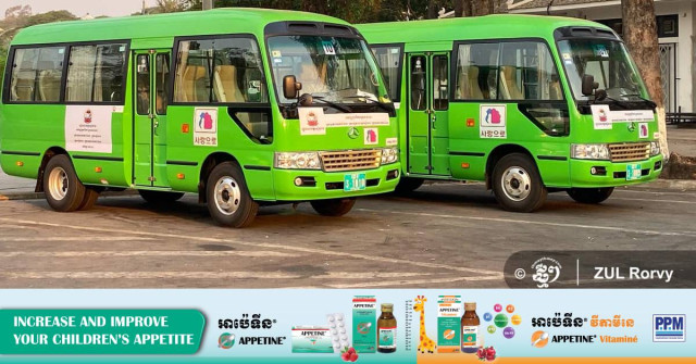 Siem Reap Launches First Public Bus Service