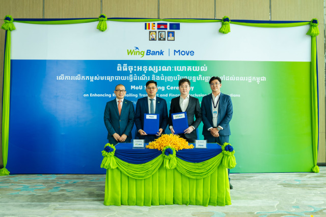 Wing Bank and MOVE to Boost Cambodia’s Transportation and Financial Services