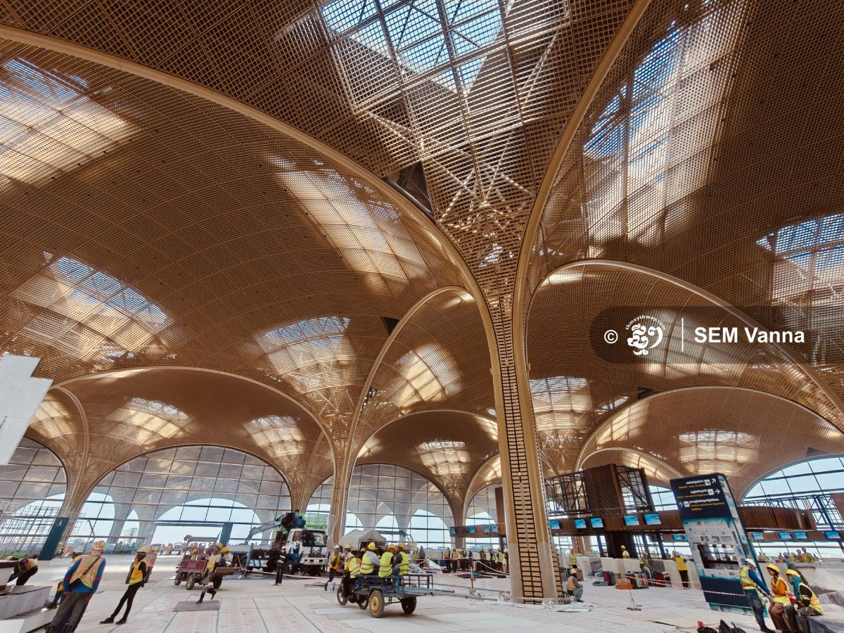 Techo International Airport Nears Completion, Showcasing Khmer Identity Techo International Airport Nears Completion, Showcasing Khmer Identity