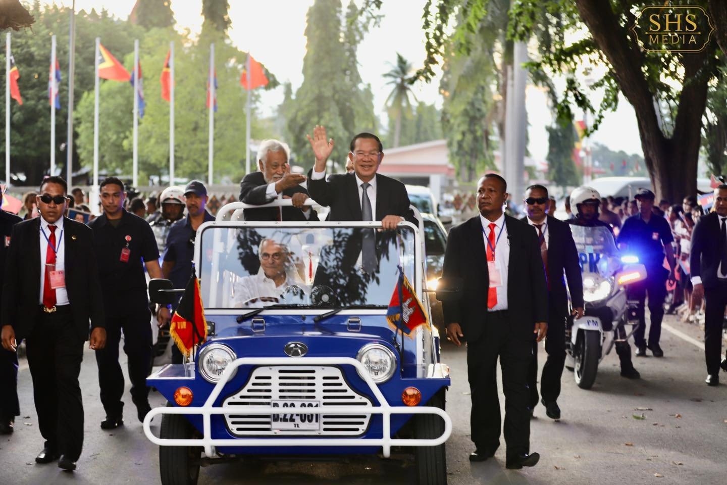 Timor-Leste Leader Takes Wheel for Hun Sen Welcome Timor-Leste Leader Takes Wheel for Hun Sen Welcome