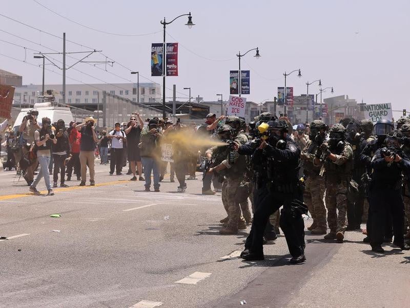 Trump Says Protesters during Military Parade to Face "Heavy Force" Trump Says Protesters during Military Parade to Face "Heavy Force"